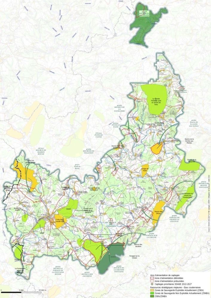 Captages SDAGE et ressources majeures