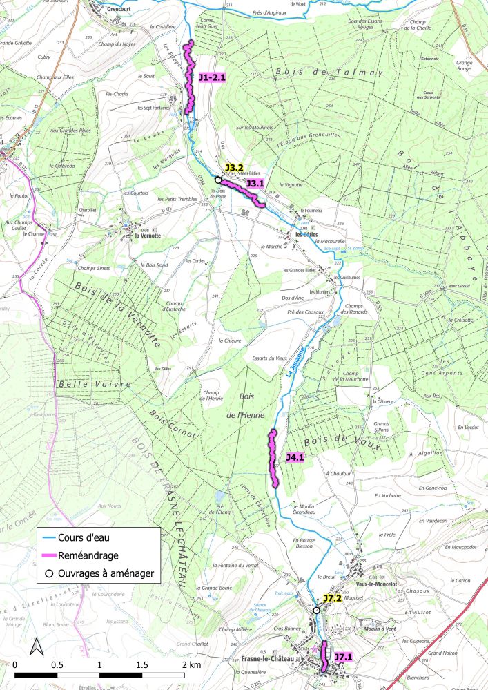 Plan d'actions Romaine secteur ruisseau Jouanne